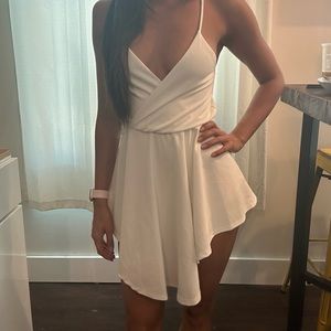 AKIRA white spaghetti strap flowy dress